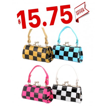 Lipstick Case - Checker Print - 12PCS/PACK - LS-CKR